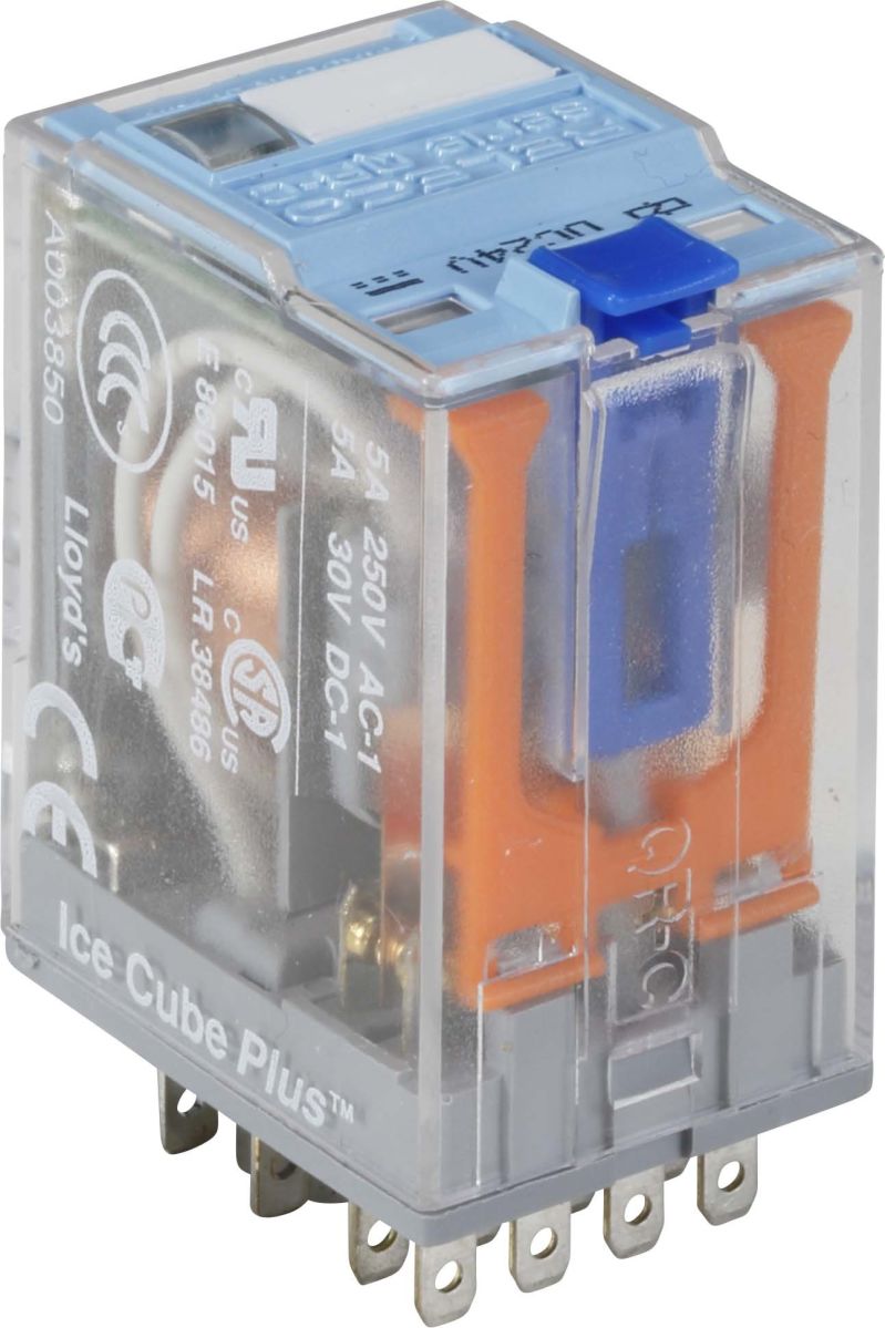 Miniature-Relais QRC blau C9-A42/DC24V-Releco Miniature-Relais QRC blau C9-A42/DC24V-Releco