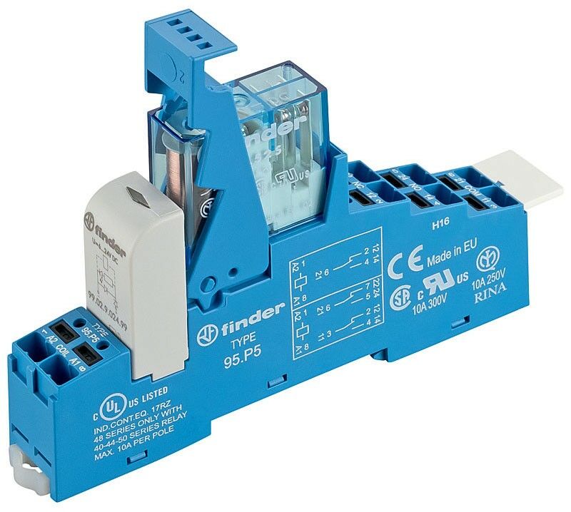 Koppelrelais mit Push-In 48.P6.7.024.4050 Koppelrelais mit Push-In 48.P6.7.024.4050
