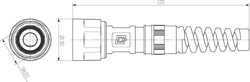 Steckergehäuse IE-PH-V01M-BP