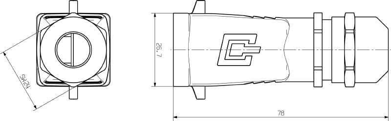 Steckergehäuse IE-PH-V05M