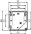 Flanschdose 1Port IE-OM-V04P-K11-1S