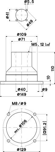 Standfusskupplung 1013050700