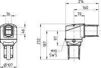 Winkel drehbar 1015300009