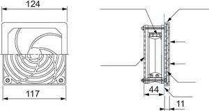 Filterlüfter IP20 65 m3/h NSYCVF65M115PF