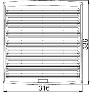 Filterlüfter 780m3/h NSYCVF850M400PF