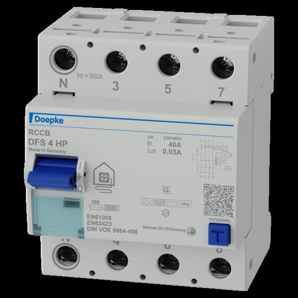 FI-Schutzschalter DFS4 040-4/0,03-HP