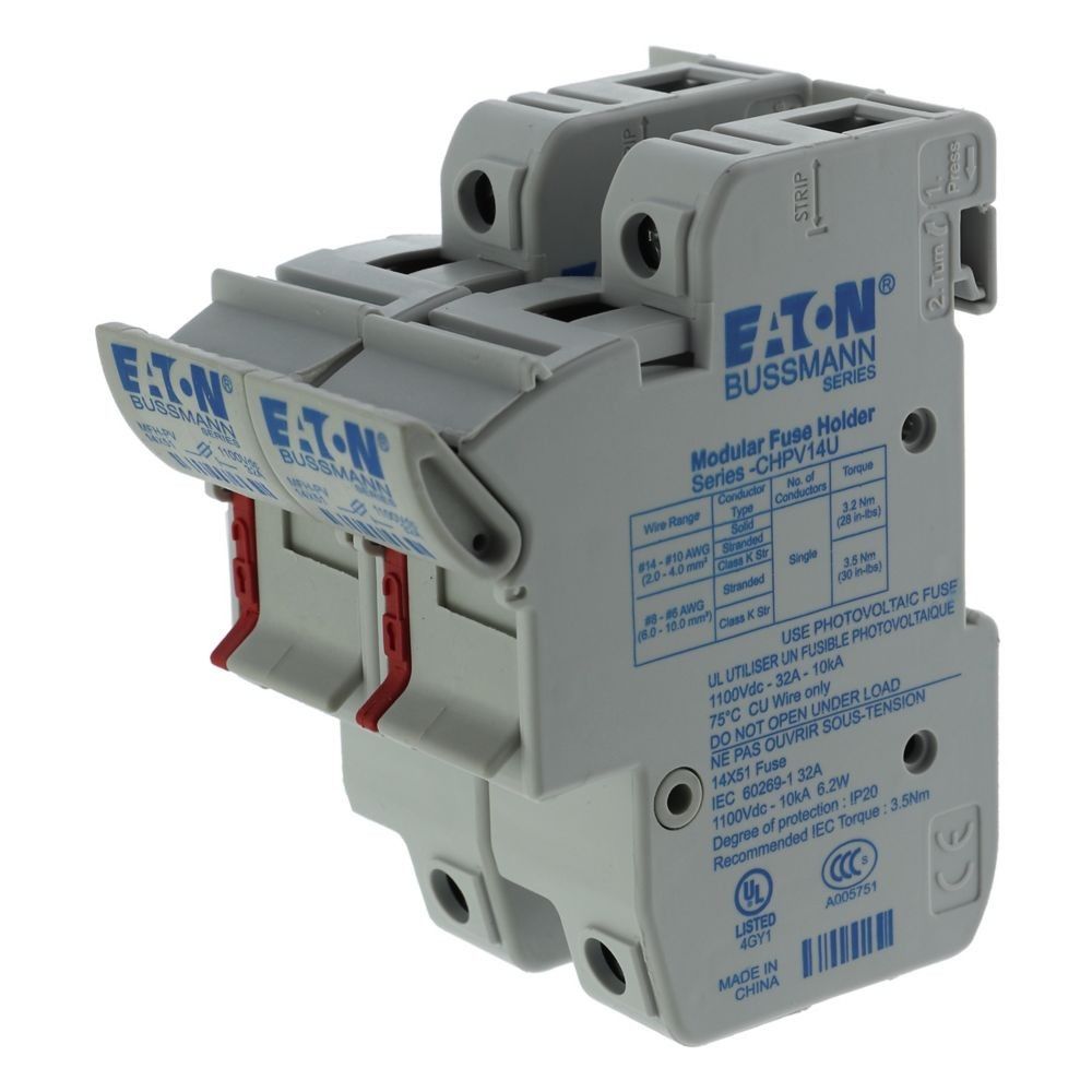 Sicherungshalter 32A 1500V 2P 14x51 #CHPV142U