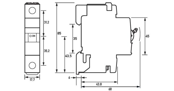 Leitungsschutzschalter DLS 6HSL B13-1 6KA