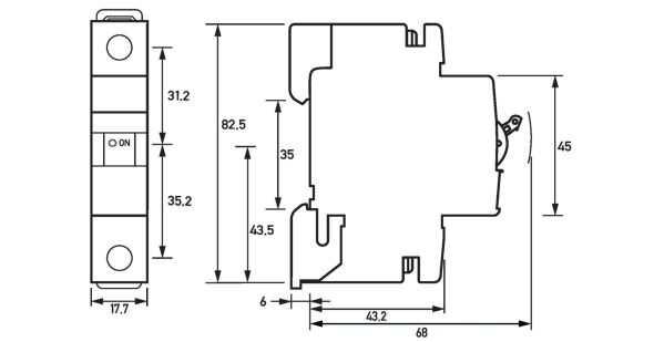 Leitungsschutzschalter DLS 6I C0,5-1 10KA