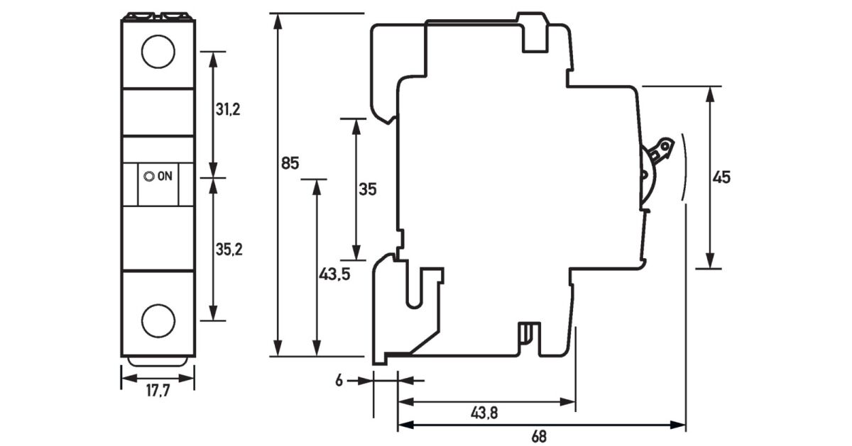 Leitungsschutzschalter DLS 6HSL B6-1 6KA