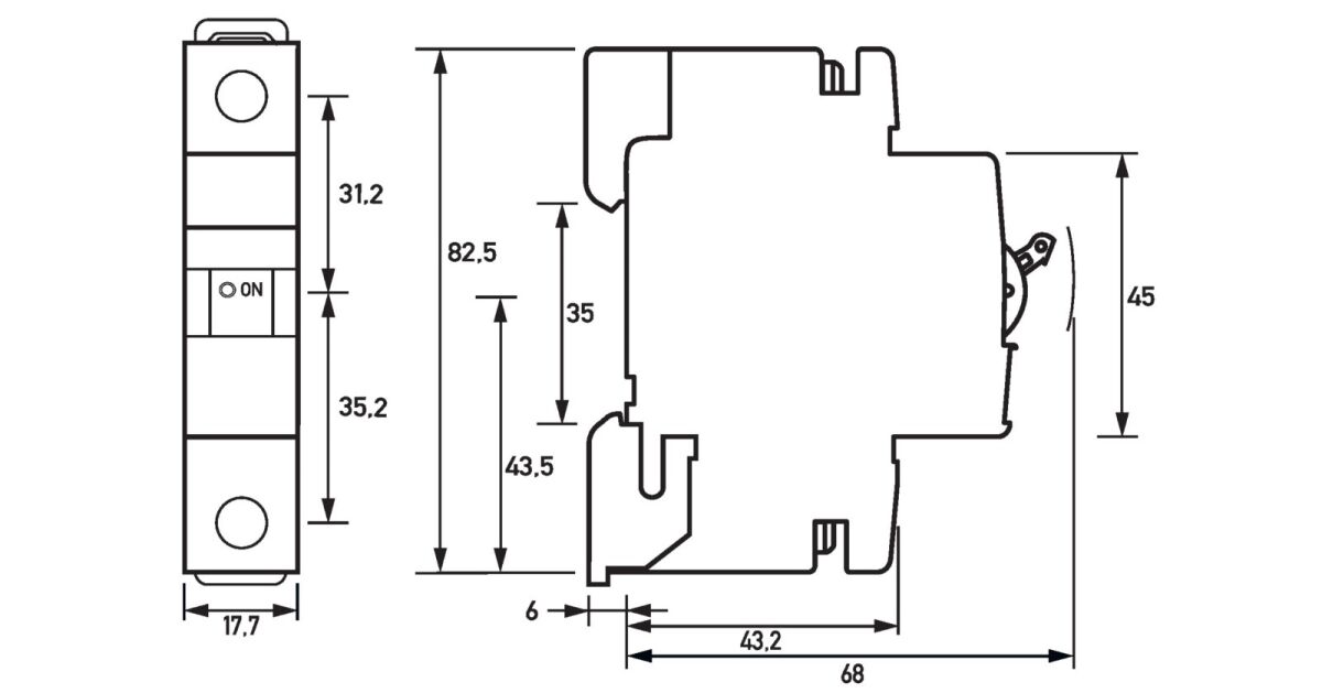 Leitungsschutzschalter DLS 6I C0,5-1 10KA