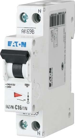 Leitungsschutzschalter 1p. FAZ-PN-C16/1N