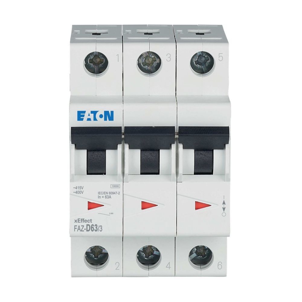 Leitungsschutzschalter 3p. FAZ-D63/3