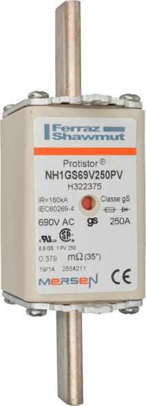 Sicherungseinsatz NH gS NH1GS69V250PV Sicherungseinsatz NH gS NH1GS69V250PV