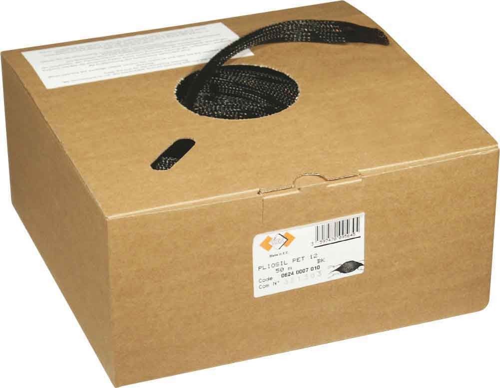 Flechtschlauch Pliosil PET 12 sw Flechtschlauch Pliosil PET 12 sw