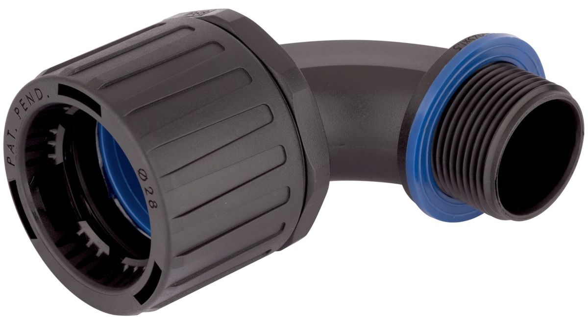 SILVYN FPAX 90° M25x1,5 BK 55507304