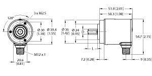 Absoluter Drehgeber REM-99SA0 #100011250 Absoluter Drehgeber REM-99SA0 #100011250