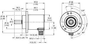 Absoluter Drehgeber REM116T6C7AARH1151