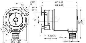 Absoluter Drehgeber REM98B10E7AARH1151