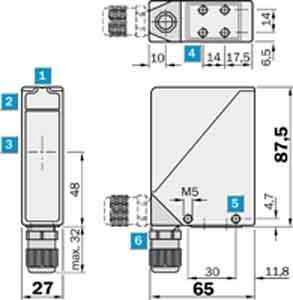Einweg-Lichtschranke WS/WE24-2B430