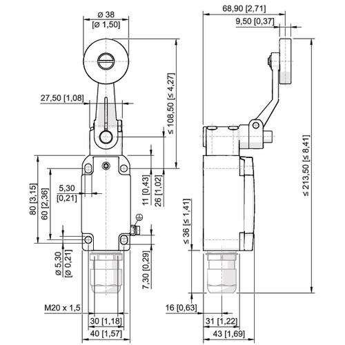 Positionsschalter 8074/2-1-DL40#257188