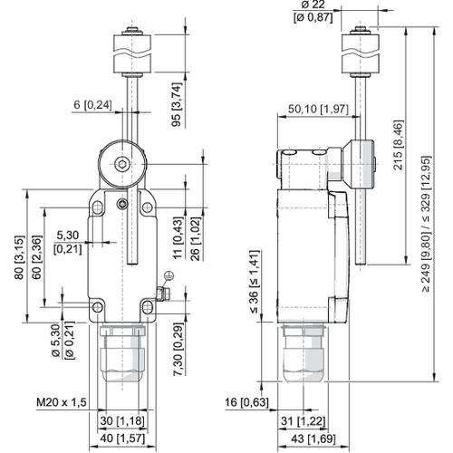 Positionsschalter 8074/2-1-SR40#257201
