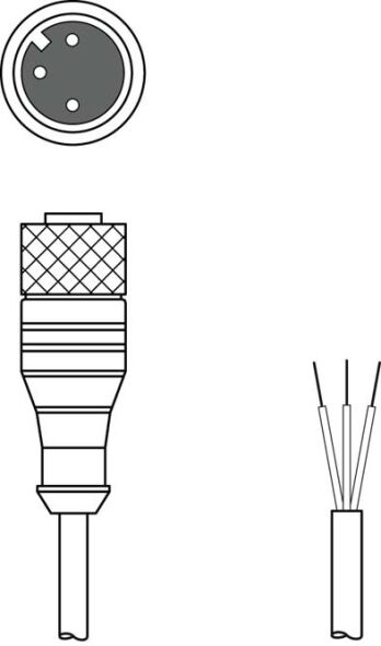 Anschlussleitung KD U-M12-3A#50130667 Anschlussleitung KD U-M12-3A#50130667