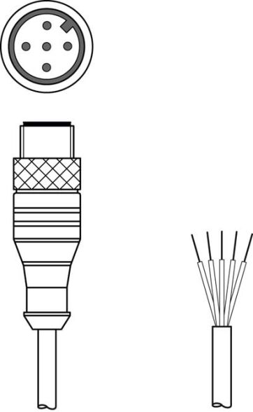 Anschlussleitung KS U-M12-5A-P1-020