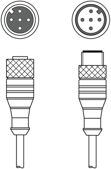 Verbindungsleitung CB-M12-1000-5GF/GM Verbindungsleitung CB-M12-1000-5GF/GM