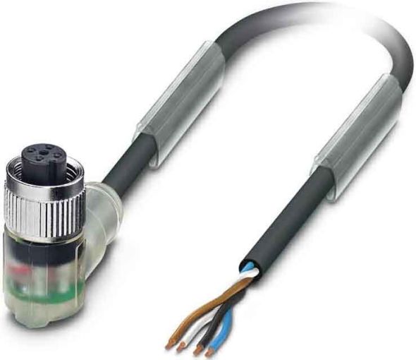 Sensor-Aktor-Kabel M12 SAC4P3,0PUR/M12FR-3L Sensor-Aktor-Kabel M12 SAC4P3,0PUR/M12FR-3L