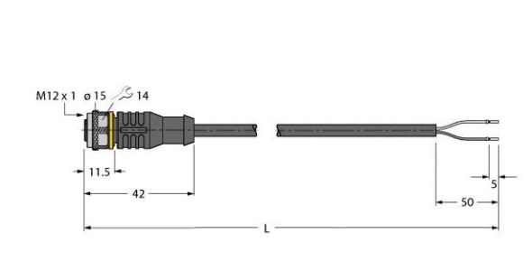 Aktuator- u. Sensorleitung RKC4.207T-0.3/TEL Aktuator- u. Sensorleitung RKC4.207T-0.3/TEL
