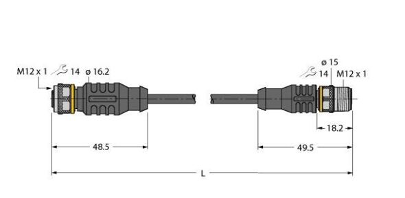 Aktuator- u. Sensorleitung RKC4.4T-P7X#6631366 Aktuator- u. Sensorleitung RKC4.4T-P7X#6631366