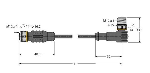 Aktuator- u. Sensorleitung RKC4.4T-P7X#6635984 Aktuator- u. Sensorleitung RKC4.4T-P7X#6635984