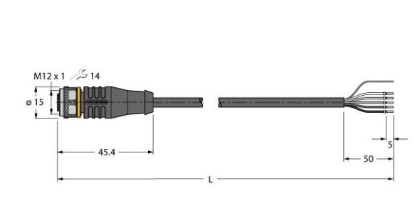 Aktuator- u. Sensorleitung RKS4.5T-40/TXL Aktuator- u. Sensorleitung RKS4.5T-40/TXL