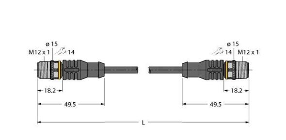 Aktuator- u. Sensorleitung RSC4.4T0.4RSC4.4TTEY Aktuator- u. Sensorleitung RSC4.4T0.4RSC4.4TTEY