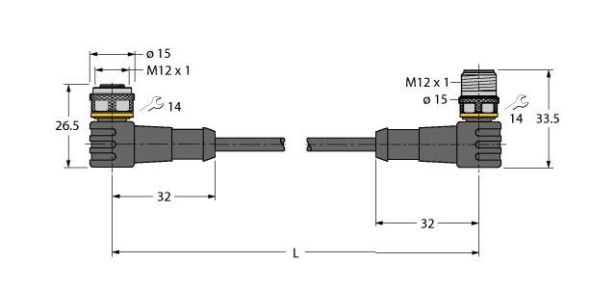 Aktuator- u. Sensorleitung WKC5TP7X3.11WSC5TTXL Aktuator- u. Sensorleitung WKC5TP7X3.11WSC5TTXL