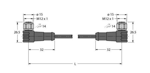 Aktuator- u. Sensorleitung WKCV4.4T50 #6626273