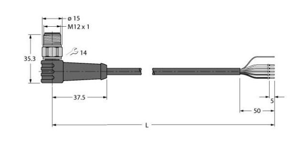 Aktuator- u. Sensorleitung WSSV4.5T-5/TXY3013 Aktuator- u. Sensorleitung WSSV4.5T-5/TXY3013