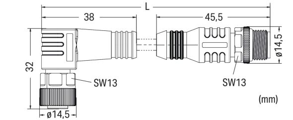 Sensor-Aktorleitung axial 756-6403/050-010