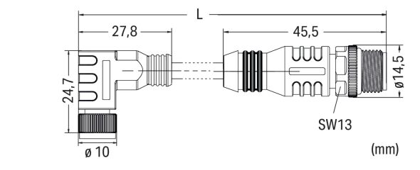 Sensor-Aktorleitung axial 756-6509/040-010