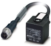 AB-C3-M12MS-0,3PUR-B-1L-S 22260558