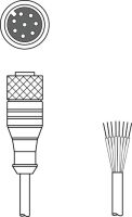 Anschlussleitung KD U-M12-8A-P1-010