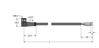 Aktuator-Sens.-Versorg.Ltg PKW4M-25/TEL
