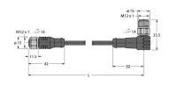Aktuator- u. Sensorleitung RKCV4.5T4WSCV4.5TTXL