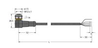 Aktuator- u. Sensorleitung WKS4T-P7X2-5/TXL