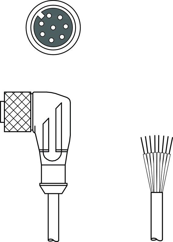Anschlussleitung KD S-M12-8W-P1-250