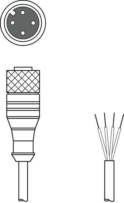 Anschlussleitung KD U-M12-4A-V1-200 Anschlussleitung KD U-M12-4A-V1-200