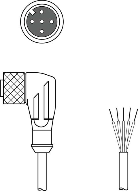 Anschlussleitung KD U-M12-5W#50133849