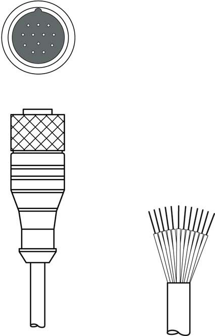 Anschlussleitung KD U-M23-CA-P1-050