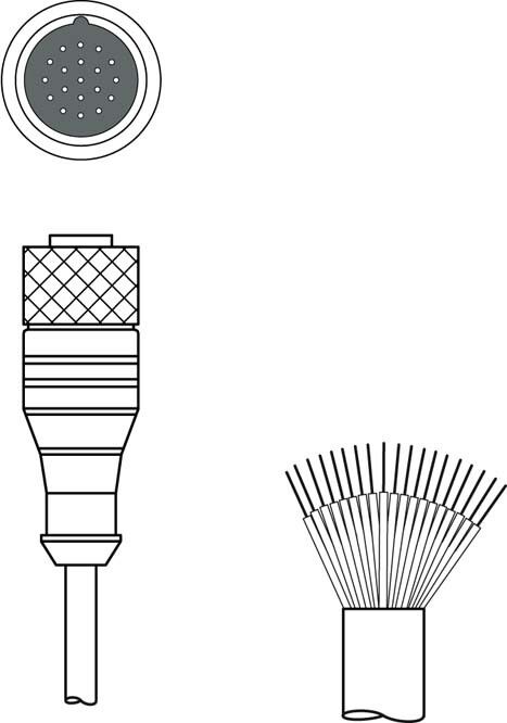 Anschlussleitung KD U-M23-JA-P1-150 Anschlussleitung KD U-M23-JA-P1-150